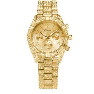 Women Crystal Quartz Analog Wrist Watch Fashion Stainless Steel Geneva Luxury Reloj Hombre Montre Femme Sport Watches